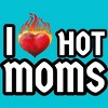 Men's Design By Humans I Love Hot Moms Heart By Metavera T-Shirt - 2 of 2