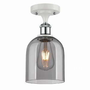 Bella - 1 Light Semi-Flush Mount In Industrial Style-10.75 Inches Tall and 5.5 Inches Wide - 1 of 1