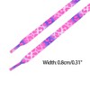 INSPIRE CHIC Leopard Multicolor Tie Dye Gradient Flat Shoelaces Sports Sneakers 2 Pairs - 3 of 4