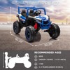 24V Kids Electric 2-Seater Ride-On Off-Road Truck with Parental Remote Control, Bluetooth Music ¨C Toy Car for Ages 3-8 - 2 of 4
