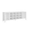 Prepac Entryway Shoe Storage Bench with 14 Shoe Cubbies White - image 2 of 4