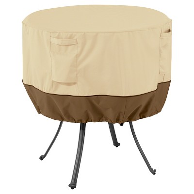 Veranda Large Round Patio Table Cover - Light Pebble - Classic Accessories