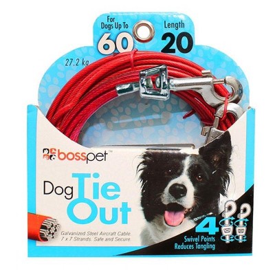 Guardian Gear Boss Pet Large Dog Swivel Snap Tie Out 40ft