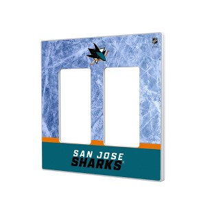 NHL Western Conference Teams Ice Wordmark Hidden-Screw Light Switch Plate for Double Rocker - 1 of 4