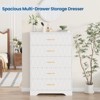 5 Drawer Wooden Dressers for Bedroom, Wood Chest of Drawers with Gold Handles for Closet, Modern Nightstand for Bedside - 4 of 4