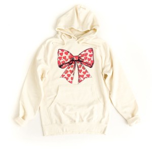 Simply Sage Market Women's Graphic Hoodie Coquette Hearts - 1 of 3