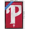 Trends International MLB Philadelphia Phillies - Logo 25 Framed Wall Poster Prints - 3 of 4