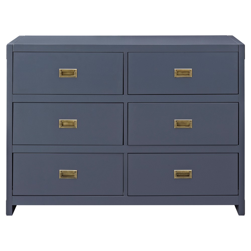 Photos - Dresser / Chests of Drawers Baby Relax Miles Campaign 6 Drawer Dresser - Blue