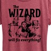 Women's - Wizard of Oz - The Wizard Will Fix Everything Short Sleeve Graphic T-Shirt - 2 of 4