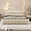 Queen Size Upholstered Platform Bed with Thick Fabric, Grounded Bed with Solid Frame-ModernLuxe - image 2 of 4