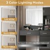 Sapphtopaz Makeup Table Stylish Vanity Desk with Mirror, LED Light Strip, 3 Level Storage Dresser for Living Room - 2 of 4