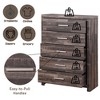 PAGED Elegant Chest of Drawers Storage Cabinet with Drawers and Sturdy Wooden Sled Base for Living Room, Hallway, Office - 2 of 4