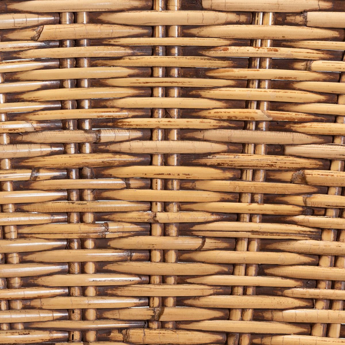 bali & pari Neola Natural Rattan Barstool Brown: Bohemian Style, Fixed Height, No Assembly Required - thumbnail 8