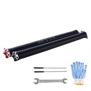 VEVOR Garage Door Torsion Springs, Pair of 0.25 x 2 x 31 in, 16000 Cycles, Electrophoresis Black Coated for Replacement, Garage Door Springs,Black - 1 of 4