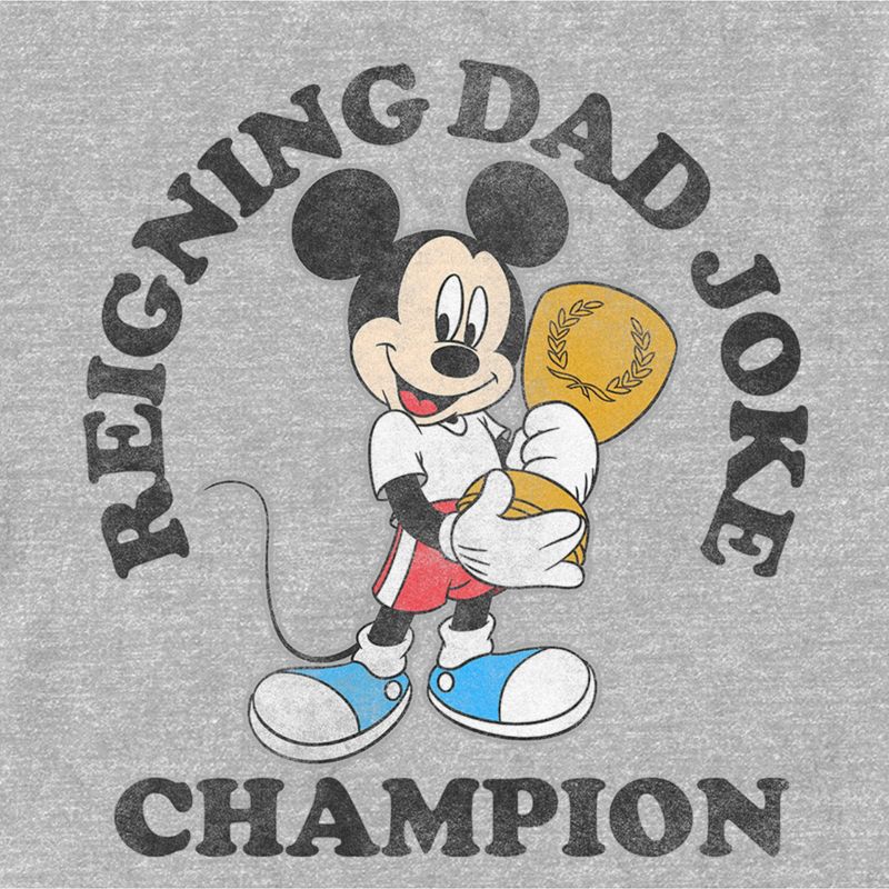 Men's Mickey & Friends Father's Day Dad Joke Champion T-Shirt, 2 of 6