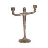 Modern Metal Taper Candle Holder with Abstract Human Figure Design - Contemporary Aluminum Sculptural Candle Stand for Home Decor and Centerpieces - 3 of 4