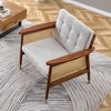 Armchair Solid Wood Single Sofa with High Rebound Sponge Sofa Cushion - 4 of 4
