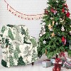 Lomsoe Christmas Tree Flannel Blanket, Watercolor Green Forest Soft Throw Blanket, for Winter Home Chair Sofa Couch Bed - 3 of 4