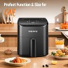MaseiKar Air Fryer 3 Qt, Small Airfryer Digital , Bake, Reheat, Roasts for Quick Easy Meals, Mini Compact & Quiet, Nonstick & Dishwasher Safe Basket - 3 of 4