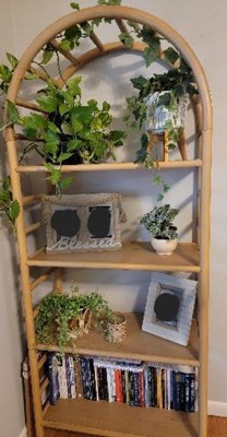 72" Holladay Curved Wooden Bookcase - Threshold™ Designed With Studio