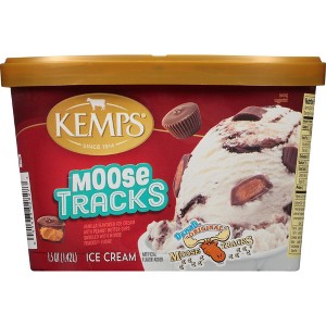 Kemps Moose Tracks Premium Ice Cream - 48oz - 1 of 4