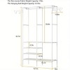 Clothing Racks for Hanging Clothes with Shelves, Portable Closet System Organizer Garment Rack for Clothes Storage - 2 of 4