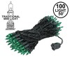 Novelty Lights 100 Light Incandescent Mini Christmas String Lights Black Wire 50 Feet - 2 of 4