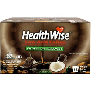 HealthWise Low Acid Chocolate Coconut Keurig K-Cup Coffee Pods - 1 of 1