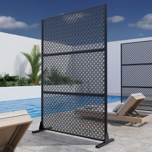 Dovelina Metal Outdoor Privacy Screen Freestanding Garden Privacy Screen - 1 of 4