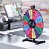 VEVOR 24 inch Spinning Prize Wheel, 14 Slots Tabletop Spinner, Heavy Duty Roulette Wheel with a Dry Erase and 2 Markers, Multicolored - 2 of 4