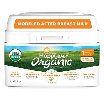 HappyBaby Organic Powder Infant Formula - 21oz