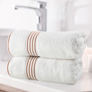 Lavish Home 2PC Luxury Cotton Bath Towels - 1 of 4