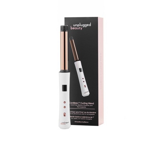 Unplugged Beauty Cordless Curling Wand - White - 1" - image 1 of 4