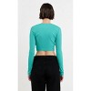 Women's Front Twist Cropped Top - Grey Lab - 2 of 4