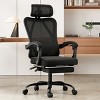 TinyHomie Ergonomic Office Chair with Footrest, Headrest, High Back Computer Chair with Adjustable Lumbar Support - 2 of 4
