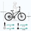 NAYSAYE Bicycles Freestyle Kids Bike Double Disc Brakes for Boys and Girls 12 Years and Older for Fun, Black, 68.8"*26.77"*47.6" - 3 of 4