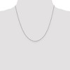 Black Bow Jewelry 0.9mm 10k White Gold Diamond Cut Cable Chain Necklace - 2 of 4