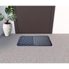 HomeRoots 16" X 28" Gray Synthetic Fiber Abstract Outdoor Door Mat - 2 of 4