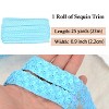 Sewing Sequin Trim 0.9 Inch 4 Row, 25 Yards Glitter Sequin Ribbon Metallic Stretch Bling Strip DIY Craft Decoration - 2 of 4