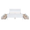 Full Size Wood Platform Bed with 4 Drawers and Streamlined Headboard - 3 of 4