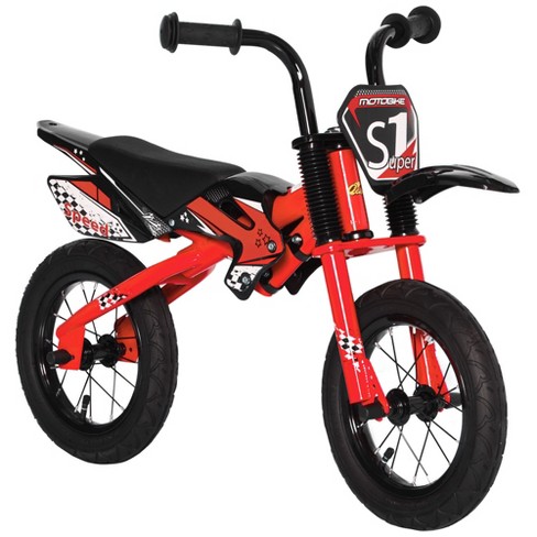 Balance bike with online rubber tyres