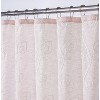 Dainty Home Stella 3D Floral Chenille Embroidered Linen Textured Shower Curtain - 2 of 4