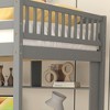Dolonm Full Size Loft Bed with Built-in Desk, Bookshelves and Storage Staircase - 4 of 4