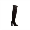 Women's Wo's Over the Knee Stretch Faux Suede Boots - Qupid - 2 of 4