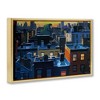 Stupell Industries Cityscape with Distant Monster Floating Frame Canvas Art - 2 of 4