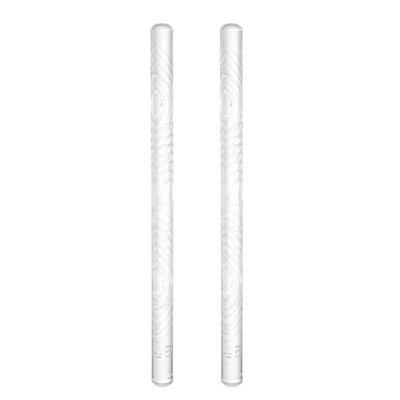 Unique Bargains Acrylic Embossed Non-Stick Round Head Baking Rolling Pins 2 Pcs