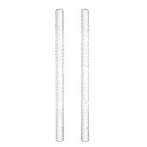Unique Bargains Acrylic Embossed Non-Stick Round Head Baking Rolling Pins 2 Pcs - 1 of 3