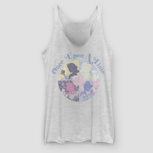Women S Disney Once Upon A Time Graphic Tank Top Gray Target