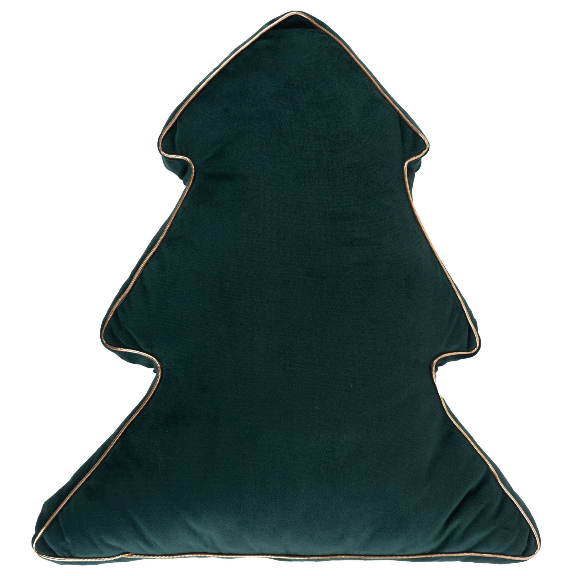 Christmas Magic 17.25"x18.9" Tree Shaped Throw Pillow Green