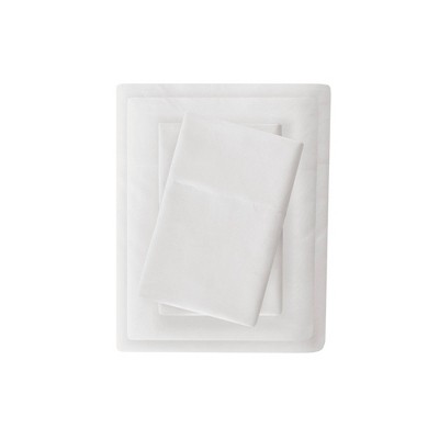 King White Deep Pocket Microfiber Cotton Sheet Set
